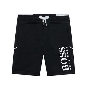 Boss Športové kraťasy J24M28 M Čierna Regular Fit vyobraziť