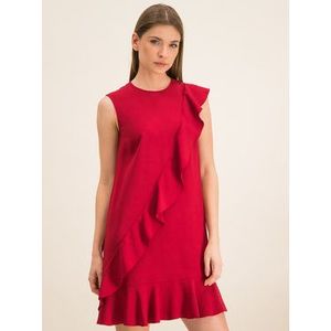 Red Valentino Koktejlové šaty TR3VAL10 Bordová Regular Fit vyobraziť