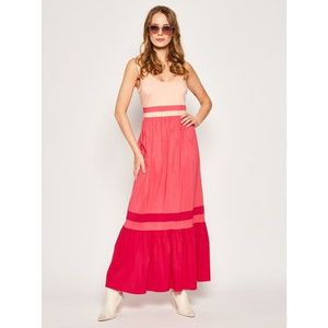 My Twin Letné šaty 201MT2060 Ružová Regular Fit vyobraziť