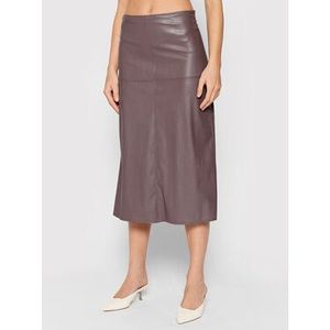 Max Mara Leisure Sukňa z imitácie kože Carioca MAX MARA LEISURE-37760416 Fialová Regular Fit vyobraziť