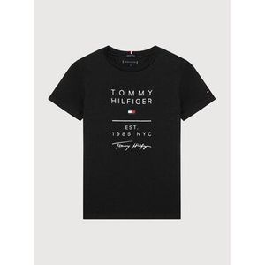 Tommy Hilfiger Tričko Graphic KB0KB06306 M Čierna Regular Fit vyobraziť