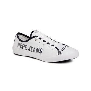 Pepe Jeans Plátenky Gery Branding PLS30954 Biela vyobraziť