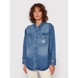 Calvin Klein Jeans džínsová košeľa J20J216491 Modrá Oversize vyobraziť