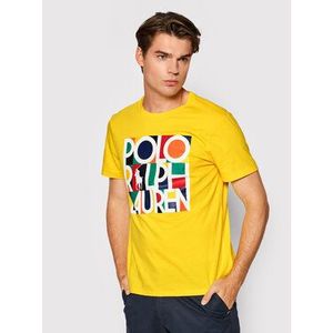 Polo Ralph Lauren Tričko Graphic Fleece 710843380003 Žltá Slim Fit vyobraziť