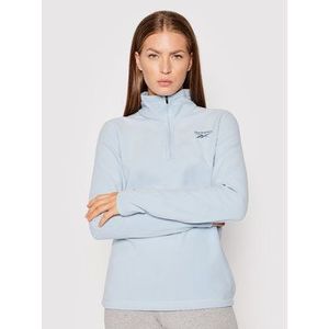 Reebok Fleecová mikina Outwear Fleece GU5751 Modrá Regular Fit vyobraziť