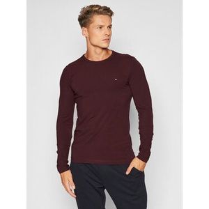 Tommy Hilfiger S dlhými rukávmi Stretch Long Sleeve MW0MW10804 Bordová Slim Fit vyobraziť