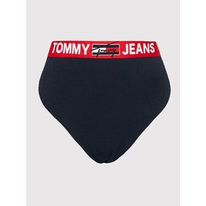 Tommy Jeans Klasické nohavičky s vysokým pásom Curve UW0UW03046 Tmavomodrá vyobraziť