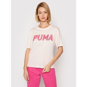 Puma Tričko Modern Sports Logo 581229 Ružová Relaxed Fit vyobraziť