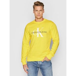 Calvin Klein Jeans Mikina J30J315595 Žltá Regular Fit vyobraziť