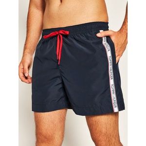 Tommy Hilfiger Plavecké šortky Medium Drawstring UM0UM01720 Tmavomodrá Regular Fit vyobraziť