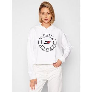 Tommy Hilfiger Mikina Round Graphic S10S101031 Biela Loose Fit vyobraziť