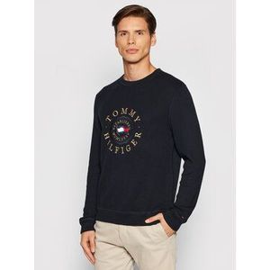 Tommy Hilfiger Sveter Structured Graphic MW0MW17363 Tmavomodrá Regular Fit vyobraziť