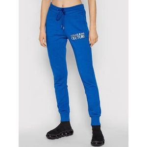 Versace Jeans Couture Teplákové nohavice Logo Foil 71HAAT04 Modrá Regular Fit vyobraziť