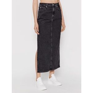 Calvin Klein Jeans Džínsová sukňa J20J216442 Čierna Regular Fit vyobraziť