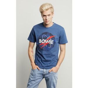 Vistula Tričko Unisex David Bowie 9 XA1343 Modrá Regular Fit vyobraziť