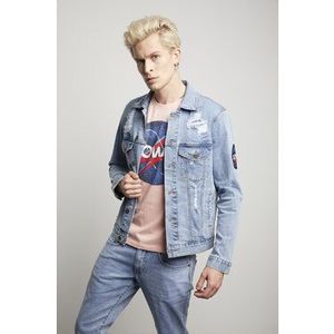 Vistula Džínsová bunda Unisex David Bowie 15 XA1349 Modrá Slim Fit vyobraziť