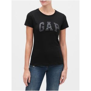 Čierne dámske tričko GAP Logo vyobraziť