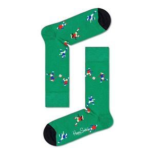 Ponožky Happy Socks Football dámske, zelená farba vyobraziť