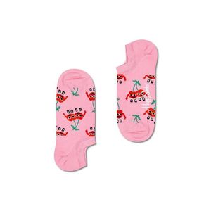 Ponožky Happy Socks Cherry Mates No Show dámske, ružová farba vyobraziť