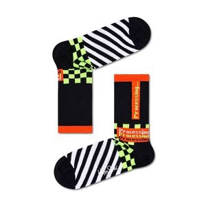 Ponožky Happy Socks Process 3/4 Crew dámske, čierna farba vyobraziť