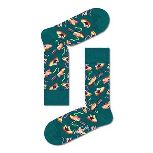 Ponožky Happy Socks Run For It pánske, zelená farba vyobraziť