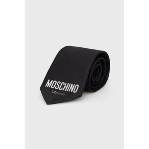 Kravata Moschino čierna farba vyobraziť