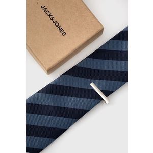 Kravatová spona a kravata Jack & Jones tmavomodrá farba vyobraziť