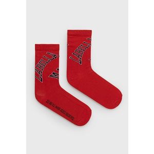 Ponožky LaBellaMafia dámske, červená farba vyobraziť