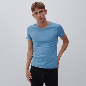 Reserved - Tričko s véčkovým výstrihom - Modrá vyobraziť