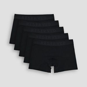 Reserved - Súprava 5 boxeriek long - Čierna vyobraziť