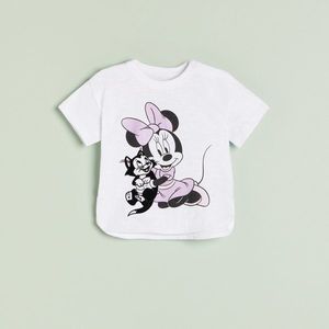Reserved - Bavlnené tričko s potlačou Minnie Mouse - Biela vyobraziť