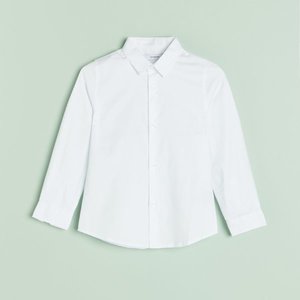 Reserved - Bavlnené tričko slim fit - Biela vyobraziť