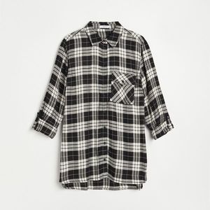 Reserved - Kockovaná košeľa - Čierna vyobraziť