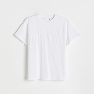 Reserved - Bavlnené tričko s nápisom - Biela vyobraziť