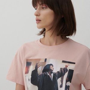 Reserved - Tričko s potlačou Pulp Fiction - Ružová vyobraziť