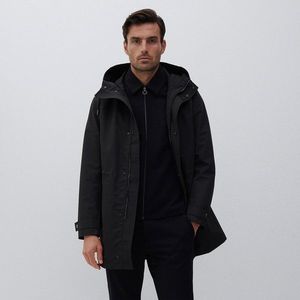 Reserved - Kabát s kapucňou - Čierna vyobraziť