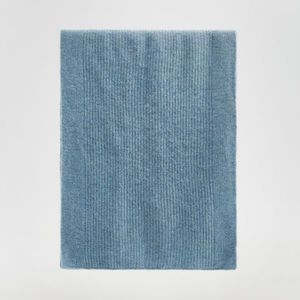 Reserved - Úpletový šál s prímesou vlny - Modrá vyobraziť
