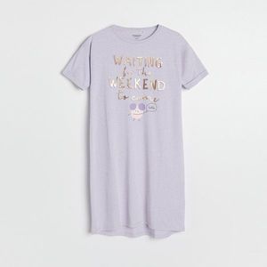 Reserved - Nočná košeľa s potlačou - Purpurová vyobraziť