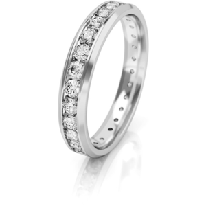 Art Diamond Dámsky snubný prsteň z bieleho zlata so zirkónmi AUGDR001 54 mm vyobraziť