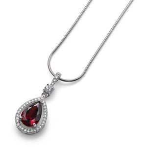 Oliver Weber Luxusný strieborný náhrdelník State 61151 RED (retiazka, prívesok) vyobraziť
