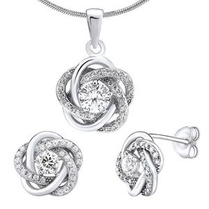 Silvego Strieborný set šperkov so zirkónmi Rosalyn JJJS0088 (náušnice, prívesok) vyobraziť