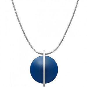 Skagen Oceľový náhrdelník s modrým sklom SKJ1296040 vyobraziť