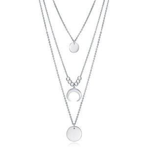Viceroy Štýlový oceľový náhrdelník s príveskami Popular 75198C01000 vyobraziť