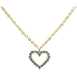 PDPAOLA Nežný pozlátený náhrdelník so srdiečkom Celeste Heart Gold CO01-225-U (retiazka, prívesok) vyobraziť