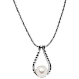 Skagen Dámsky oceľový náhrdelník s perlou SKJ1326040 (retiazka, prívesok) vyobraziť