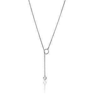Emily Westwood Elegantný oceľový náhrdelník so srdiečkom WN1020S vyobraziť