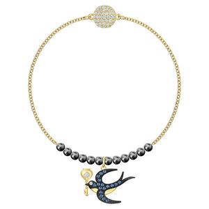 Swarovski Pozlátený náramok s perlami a kryštály Swarovski Remix 5494381, 5515998 18 cm vyobraziť