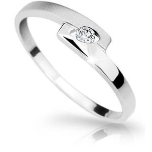 Cutie Diamonds Elegantný prsteň z bieleho zlata s briliantom DZ6725-1284-00-X-2 52 mm vyobraziť