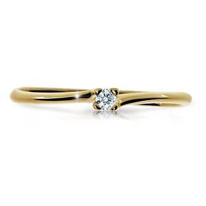 Cutie Diamonds Trblietavý prsteň zo žltého zlata s briliantom DZ6733-2948-00-X-1 48 mm vyobraziť