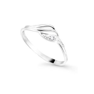 Cutie Diamonds Pôvabný prsteň z bieleho zlata s briliantom DZ8023-00-X-2 48 mm vyobraziť